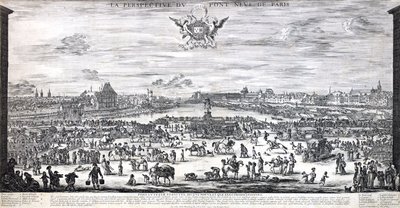 The Perspective of Pont Neuf in Paris by Stefano della Bella